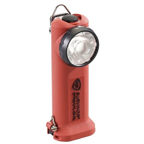 Streamlight Survivor Right-Angle Atex Alkaline Firefiter's Torch 230V AC/12V DC cords ATEX/IECEX Orange - Streamlight