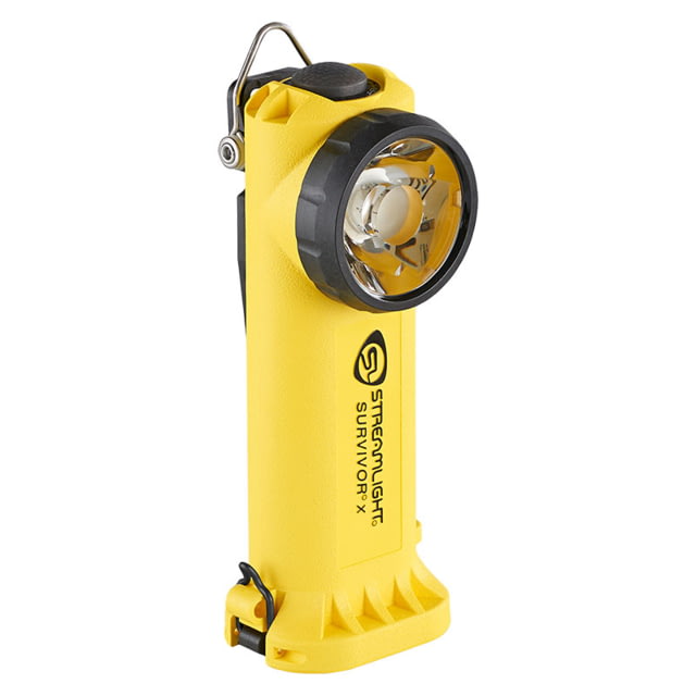 Streamlight Survivor X Safety-Rated Firefighters Right-Angle LED Flashlight No Charger White 250 Lumens Yellow - Streamlight