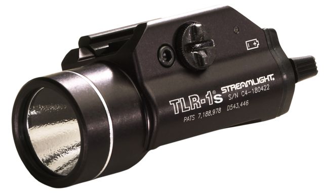 Streamlight TLR-1S With Strobe CR123A Lithium 300 Lumens Black - Streamlight