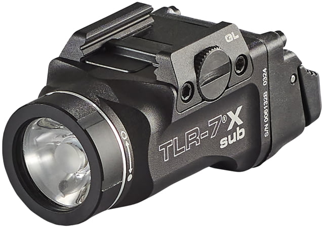 Streamlight TLR-7 X sub USB 500 Lumens LED Weapon Light CR123A Black Glock 43X/48 MOS/43X/48 Rail