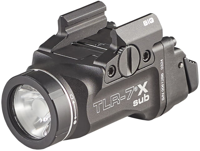 USED Streamlight TLR-7 X sub USB 500 Lumens Weapon Light CR123A Black Sig Sauer P365/XL Closed Rail Systems - Streamlight