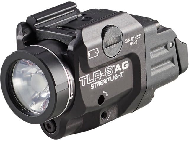 Streamlight TLR-8 A Weapon Light and Laser High Switch Mounted on TLR-8A CR123A Green Beam 500 Lumens Black - Streamlight