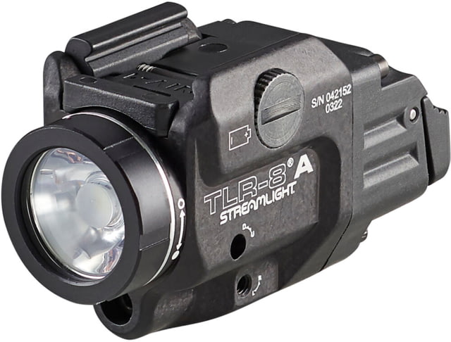 Streamlight TLR-8 A Weapon Light and Laser High Switch Mounted on TLR-8A CR123A Red Beam 500 Lumens Black - Streamlight