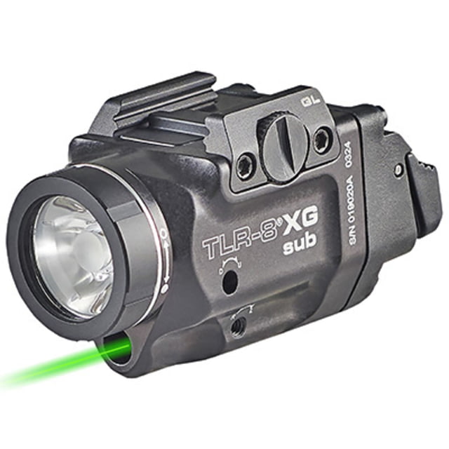 USED Streamlight TLR-8 G Sub For SIG P365/XL LED Weapon Light w/ Green Laser CR123A Lithium White 500 Lumens Black - Streamlight