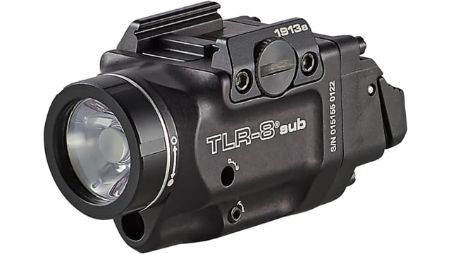 USED Streamlight TLR-8 Sub For 1913 LED Weapon Light w/ Red Laser CR123A Lithium White 500 Lumens Black - Streamlight