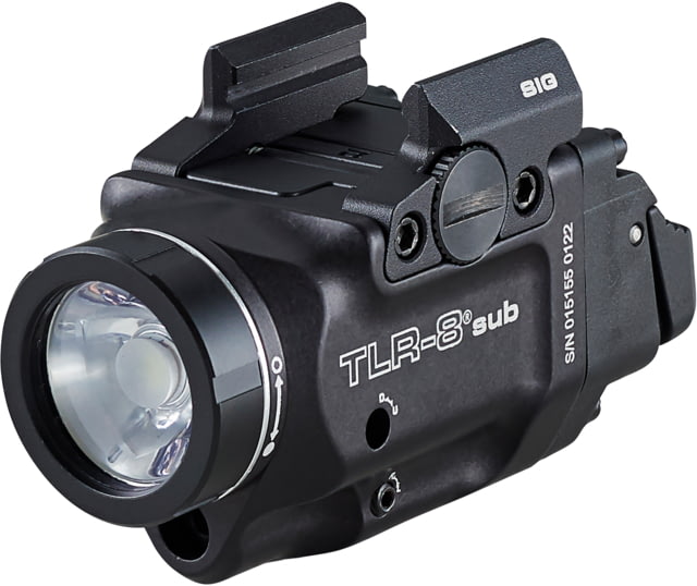 USED Streamlight TLR-8 Sub For SIG P365/XL LED Weapon Light w/ Red Laser CR123A Lithium White 500 Lumens Black  EDEMO7 Used Condition Fair - Streamlight