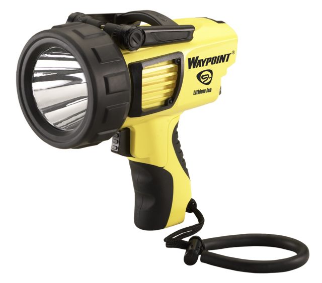 Streamlight Waypoint 300 Rechargeable Spotlight w/ International AC Charge Cord 4419 1000 Lumen White Led Yellow - Streamlight