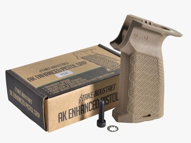 USED Strike Industries AK Enhanced Pistol Grip FDE One Size SI-AK-EPG-FDE EDEMO2 Used Condition Fair Condition Fair Used - Strike Industries