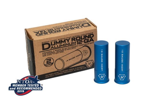 Strike Industries Aluminum Dummy Round 12 gauge - 2PCS/PK Blue One Size - Strike Industries