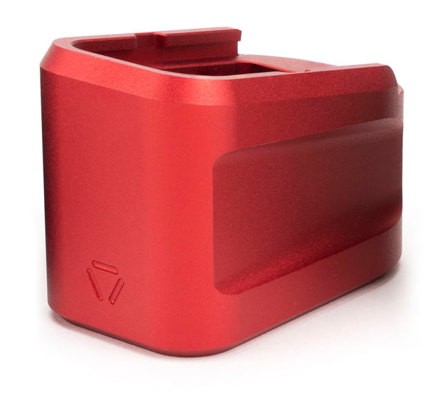 Strike Industries Aluminum Extended Magazine Plate for Glock G19 9mm 5RD Red One Size SI-EMP-AL-G19-RED