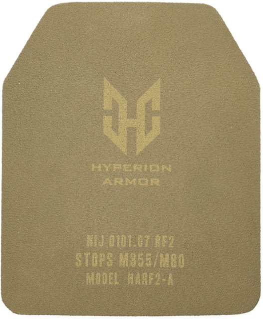 HYPERION Level III+ Ceramic Armor Plate Shooters Cut Ceramic 10x12 One Size