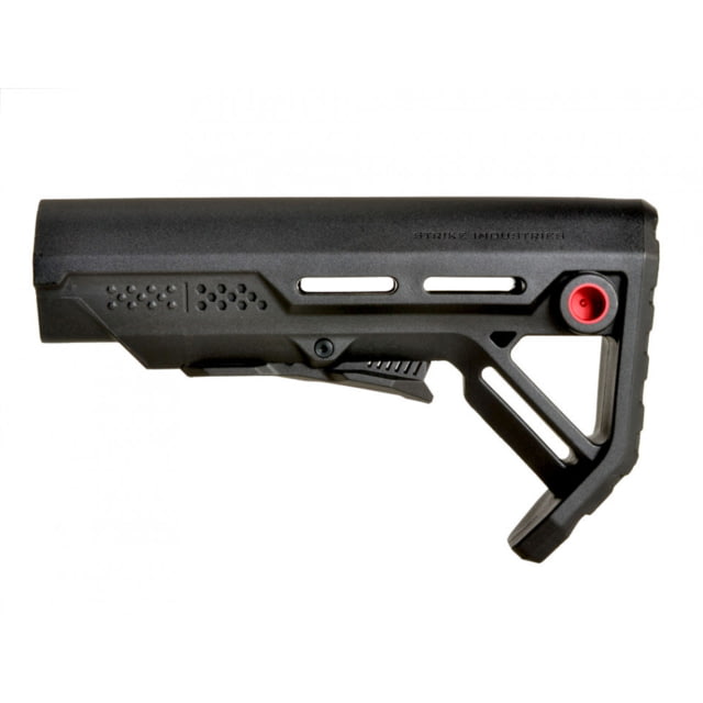 USED Strike Industries Mod-1 AR/15/M16 Carbine MIL SPEC Stock Black/Red One Size SI-STRIKE-ES-MOD1BK-RED EDEMO8 Condition Parts Only/Salvage Defective - Strike Industries