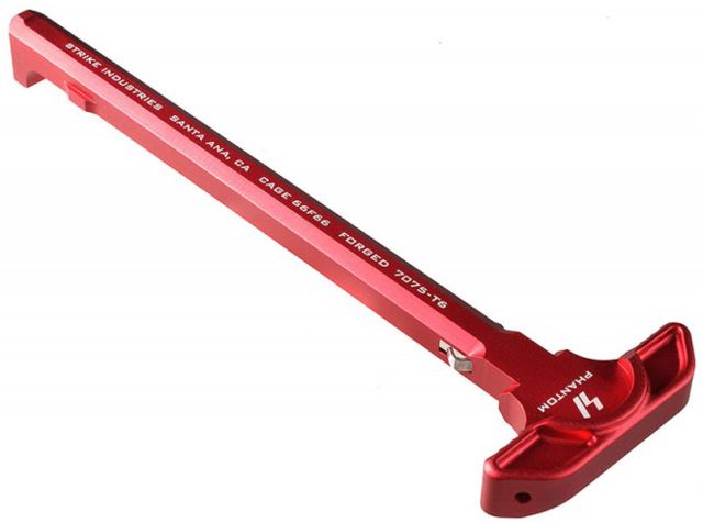 Strike Industries Latchless Charging Handle for .223/5.56 Red One Size