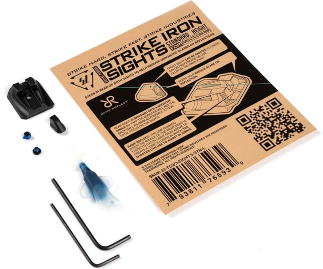 Strike Industries Taurus G2/G3 Iron Sights Large Rear Standard Height Black One Size - Strike Industries