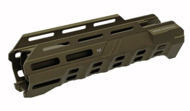 Strike Industries Valor of Action 10 M-Lok Handguard for Remington 870 12ga 6061 Aluminum FDE One Size - Strike Industries
