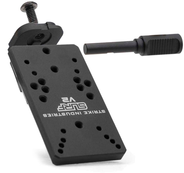 Strike Industries Version 2 Scorpion Universal Reflex Mount Glock Leupold DeltaPoint Pro/Shield RMS/Docter/Noblex/RMR Cut Deltapoint Pro Black One