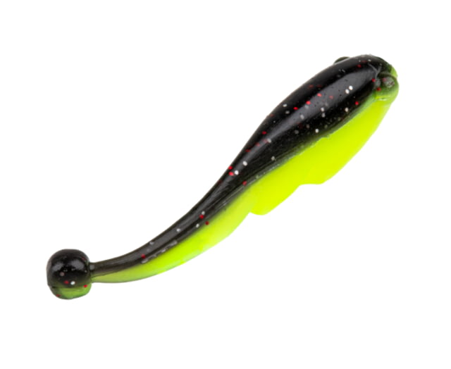 Strike King Mr. Crappie Teen-Zee Fry Swimbait Tuxedo Black Chartreuse 5/8in