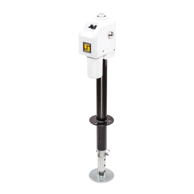 Stromberg Carlson 3500 lb. Electric Tongue Jack with Light White - Stromberg Carlson
