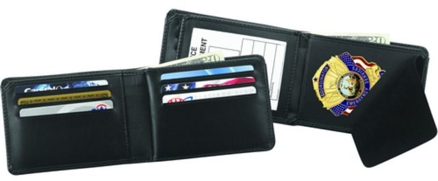 Strong Leather Horizontal Hidden Badge Wallet - Strong Leather