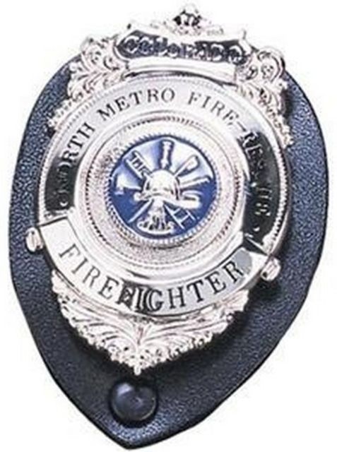 Strong Leather Clip-on Badge Holder Shield - Strong Leather