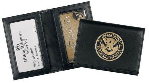 Strong Leather Company - Double Id Badge Black