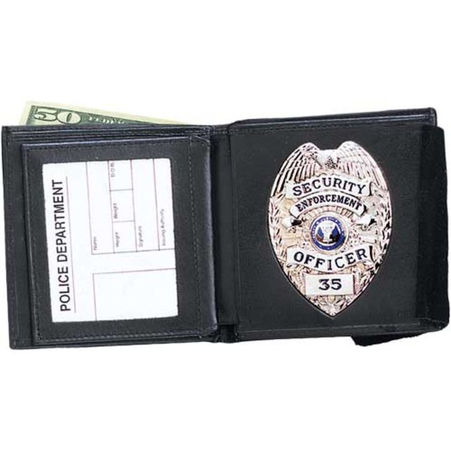 Strong Leather Company - Double Id Badge Black - Strong Leather