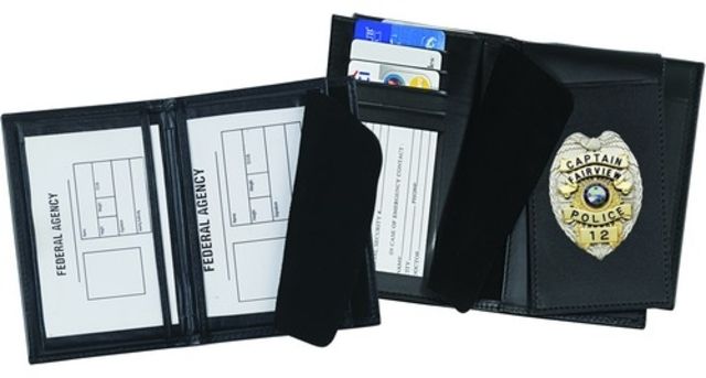 Strong Leather Company - Double Id Flip Black - Strong Leather