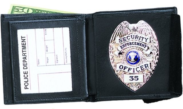 Strong Leather Company - Double Id Badge Black - Strong Leather