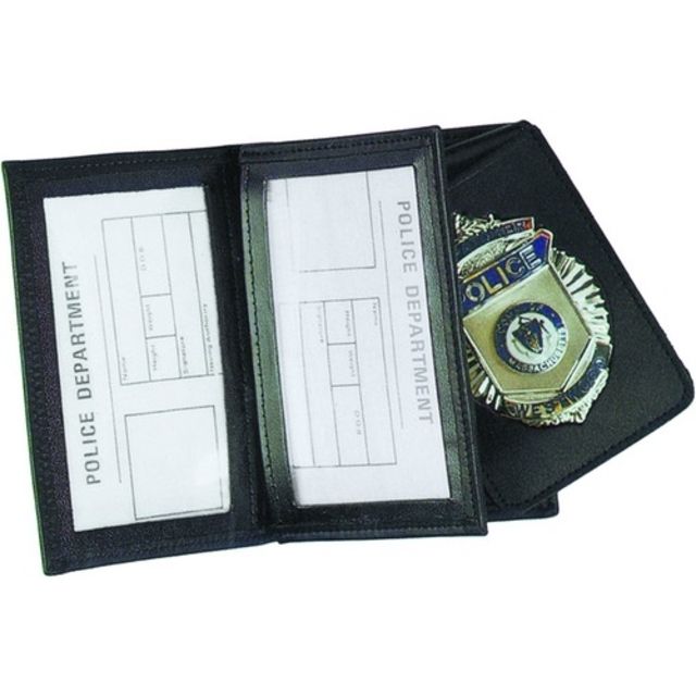 Strong Leather Company - Side Open Double Id Removable Flip-out Badge Case - Dress - Strong Leather
