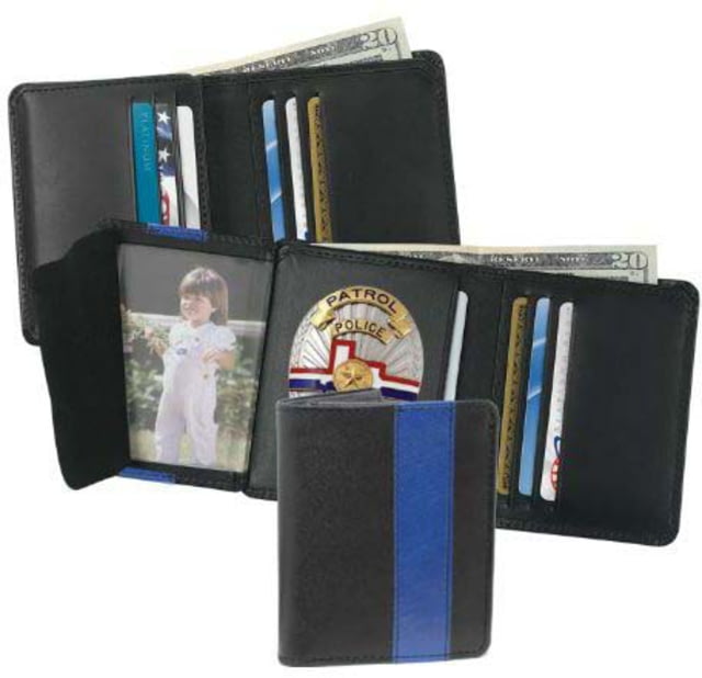 Strong Leather Hidden Badge Wallet Black - Strong Leather