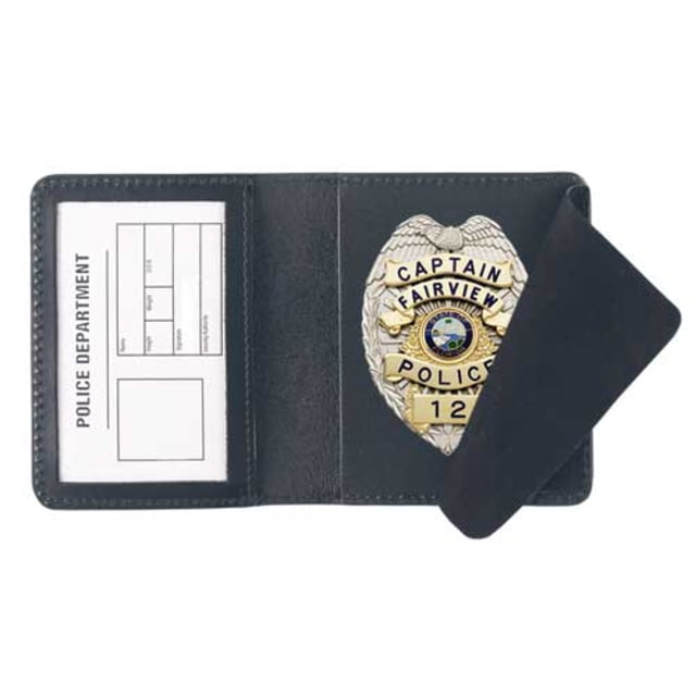 Strong Leather Side Open Badge Case - Duty