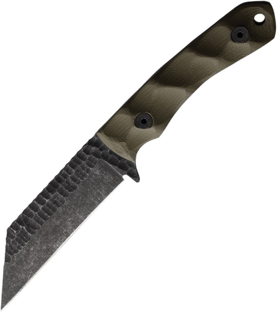 Stroup Knives GP3 OD Green Fixed Blade Knife 8.25in Overall 4in 1095HC Steel Blade OD Green Sculpted G10 Handle Kydex Sheath