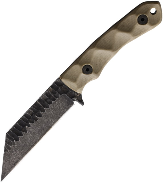 Stroup Knives GP3 Tan Fixed Blade Knife 8.25in Overall 4in 1095HC Steel Blade Tan Sculpted G10 Handle Kydex Sheath - Stroup Knives