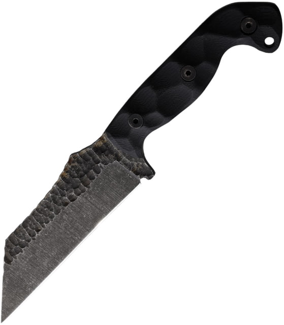 Stroup Knives TU3 Black Fixed Blade Knife 9.25in Overall 5in 1095HC Steel Blade Black Sculpted G10 Handle Kydex Sheath - Stroup Knives