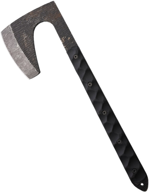 Stroup Knives Viking Tomahawk Knife 15.25in Overall 5in 1095HC Steel w/ 4.5in Cutting Edge Black Sculpted G10 Handle Kydex Sheath - Stroup Knives