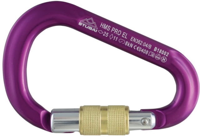 Stubai HMS PRO EasyLock Carabiner Violet