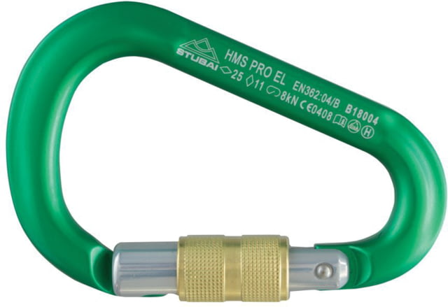 Stubai HMS PRO EasyLock Carabiner Green