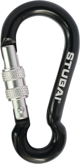 Stubai Screw Gate Minikarabiner Black