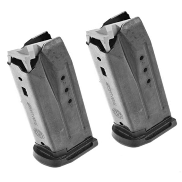 Sturm Ruger & Co LE Ruger Security-9 Compact Magazine 9mm Luger Black Oxide Steel 10/rd 2/ct