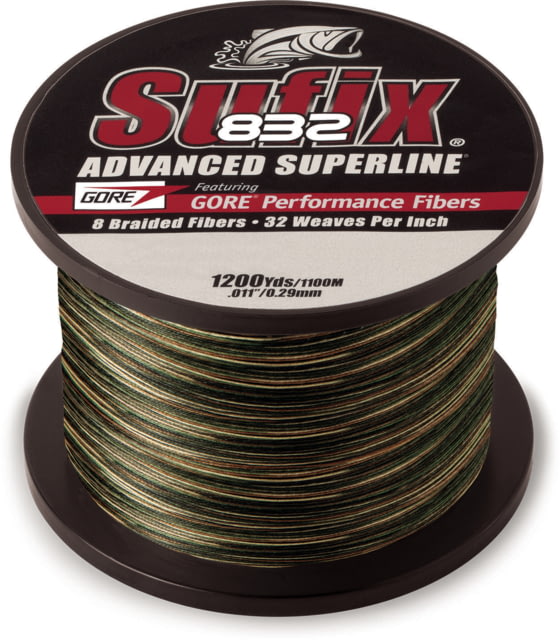 Sufix 832 Braid 20lb Line Camo 1200 Yds
