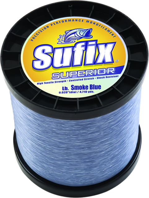 Sufix Superior Monofilament Line 40lb 3275yd Smoke Blue 2.2lb Spool
