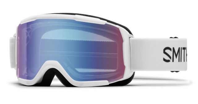 Smith Daredevil Youth Goggles-White-Blue Sensor Mirror - Smith