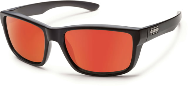 Suncloud Mayor Sunglasses-Matte Black-Polarized Red Mirror - Suncloud Polarized Optics
