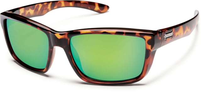 Suncloud Mayor Sunglasses-Tortoise-Polarized Green Mirror - Suncloud Polarized Optics