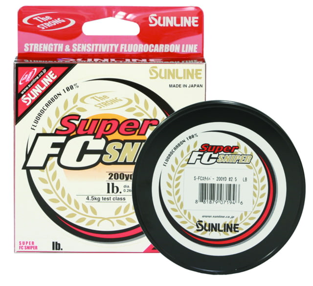 Sunline Super FC Sniper Fluorocarbon Line 14lb 200yd Natural Clear
