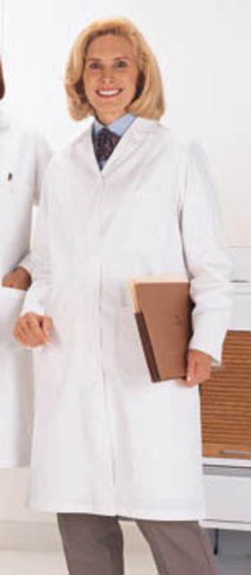 Superior Uniform Womens Polyester/Combed Cotton Poplin Lab Coats WORKLON Labcoat Lady Wh Poplin Xl
