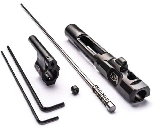 Superlative Arms .625in Solid Set Screw Rifle Length Retrofit Piston Kit for AR15 Platform Melonited Piston Gas Block DLC Carrier Black - Superlative Arms