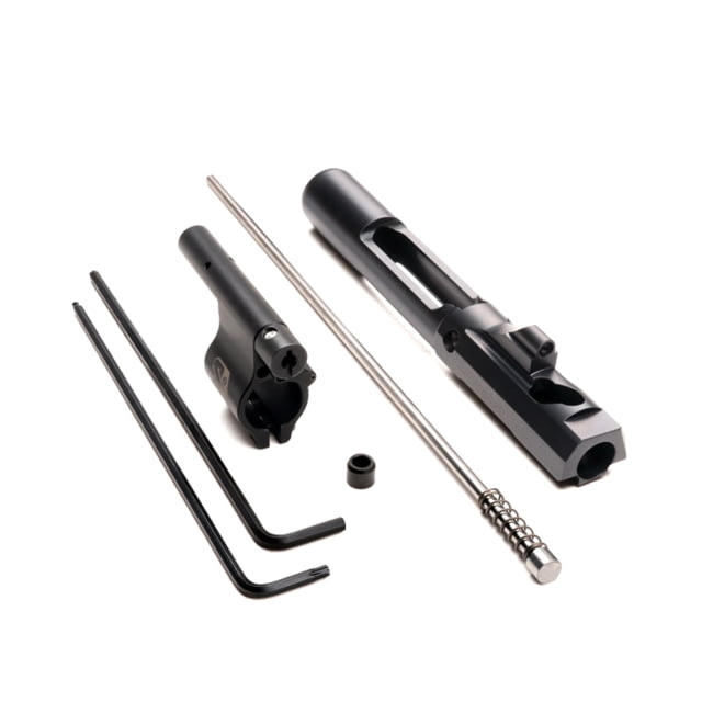Superlative Arms AR-15 .625in Clamp On Adjustable Piston System Clamp On Melonite QPQ Piston Gas Block Mid Length Op Rod Left Hand Full Auto Dark DLC - Superlative Arms
