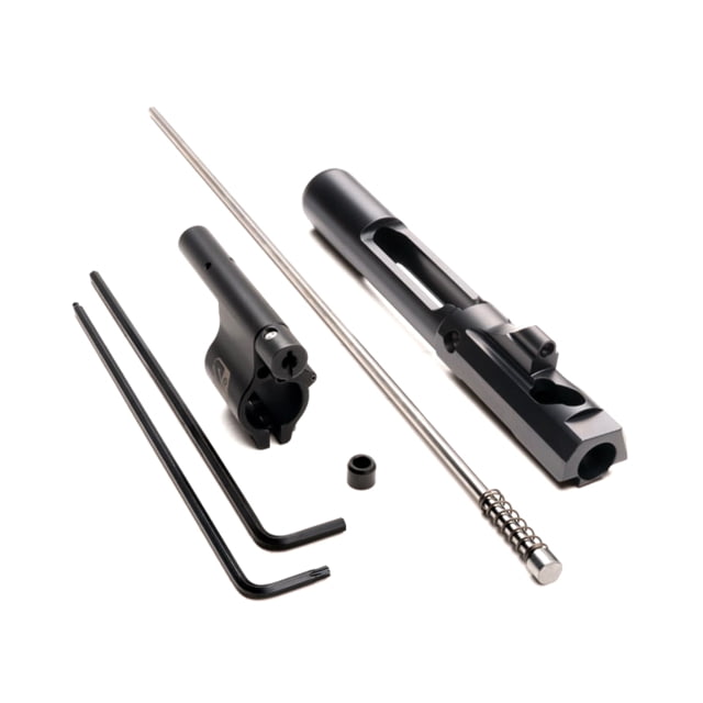 Superlative Arms AR-15 .625in Clamp On Adjustable Piston System Clamp On Melonite QPQ Piston Gas Block Rifle Length Op Rod Left Hand Full Auto Dark - Superlative Arms