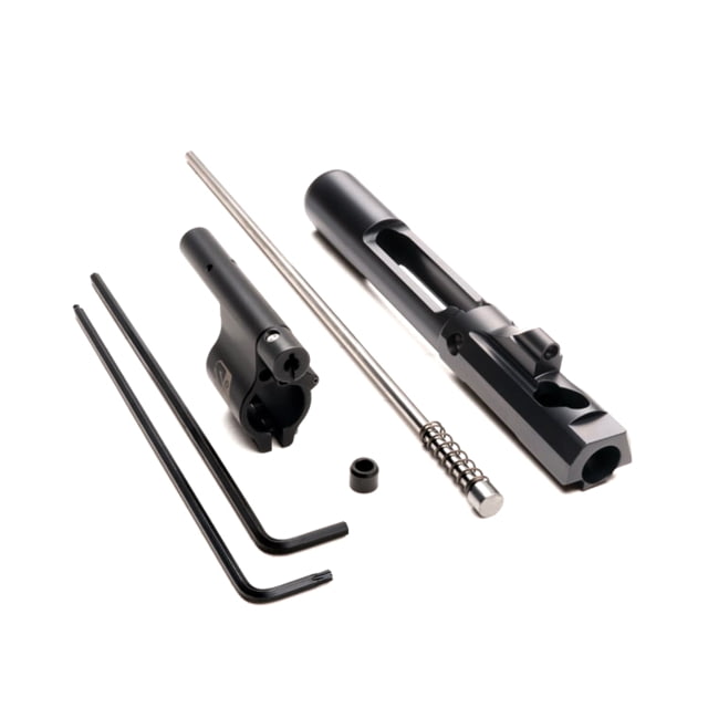 Superlative Arms AR-15 .625in Clamp On Adjustable Piston System Clamp On Melonite QPQ Piston Gas Block Carbine Length Op Rod Left Hand Full Auto Dark - Superlative Arms